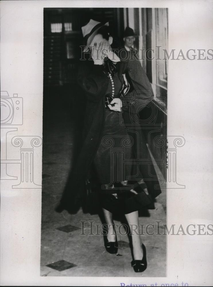 1937 Press Photo Marion Faught Married by Proxy - Historic Images