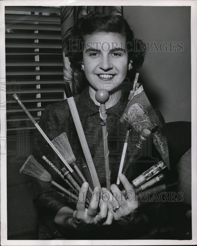 1956 Press Photo Mrs. Edward P. Dosher of Fort Worth, Texas - Historic Images