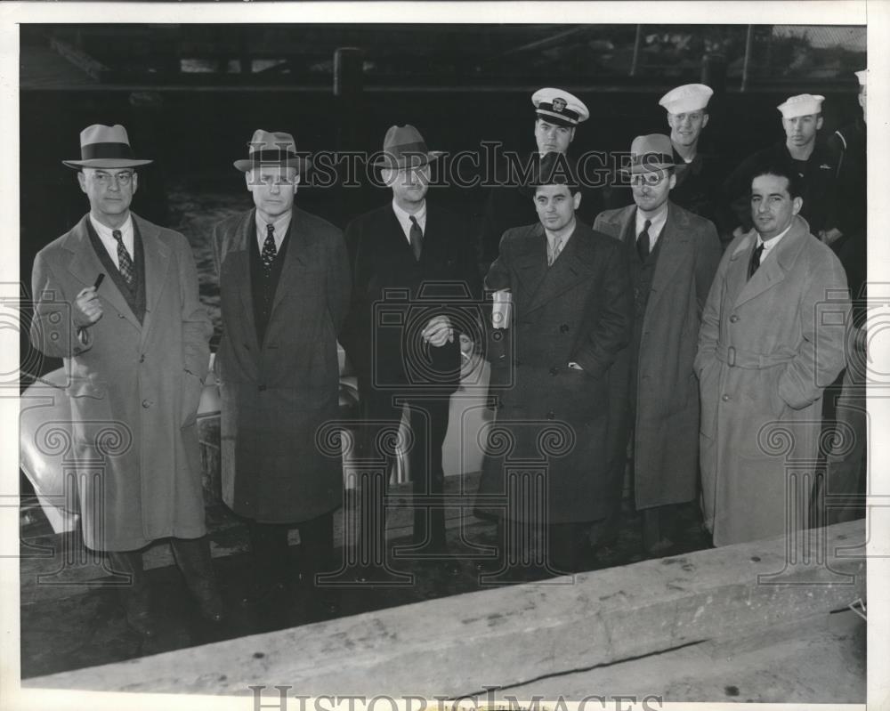 1938 Press Photo six passengers bound for Hawaii stop in Los Angeles. - Historic Images