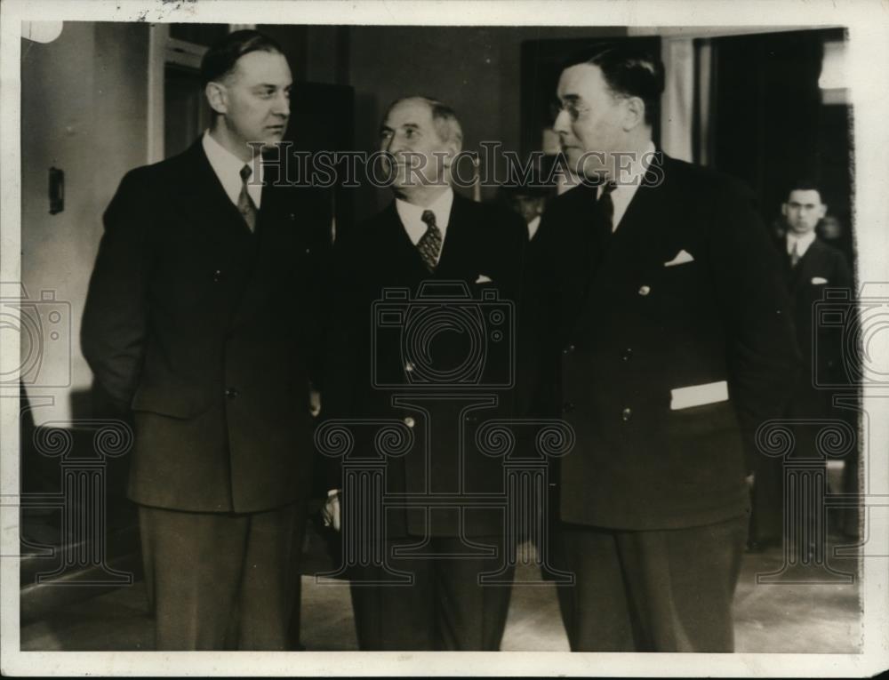 1931 Press Photo Attorney General John Bennett, Max Steurr, and Paul McCauley - Historic Images