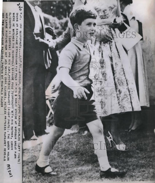 1955 Press Photo Prince Charles st Windsor Great Park - Historic Images