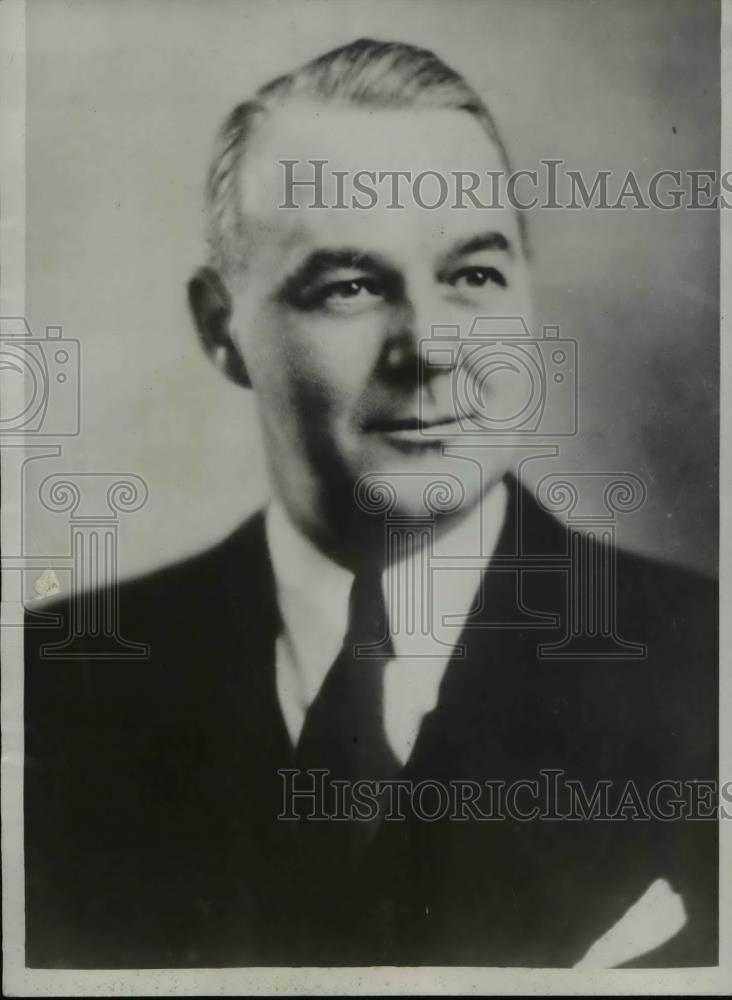 1934 Press Photo Walter Magee, St. Paul Contractor and friend of E.G. Bremer - Historic Images