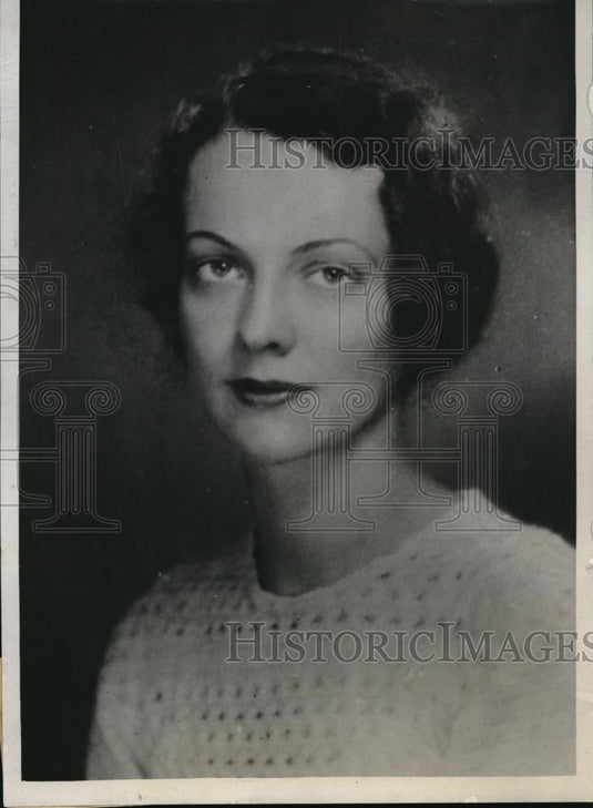 1933 Press Photo Miss Anne Mari Purdue University Chosen May Queen - Historic Images