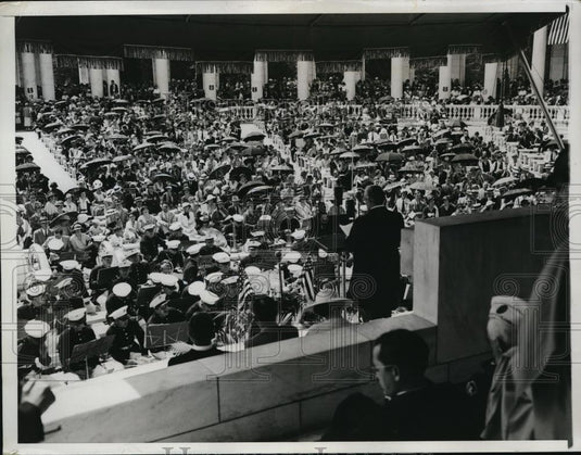 1934 Press Photo Sen Pat McCarran honor nation's war dead at Arlington Cemetery - Historic Images