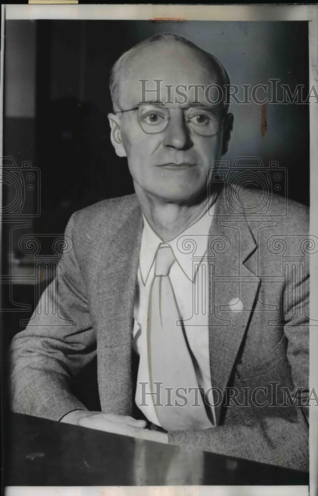 1955 Press Photo Hugh Hardyman Appears Before UnAmerican Activities Committee - Historic Images