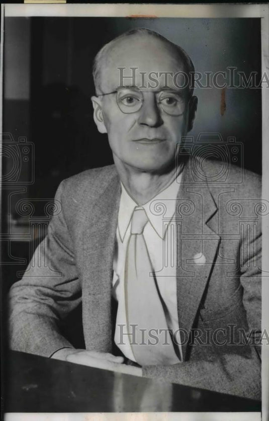 1955 Press Photo Hugh Hardyman Appears Before UnAmerican Activities Committee - Historic Images