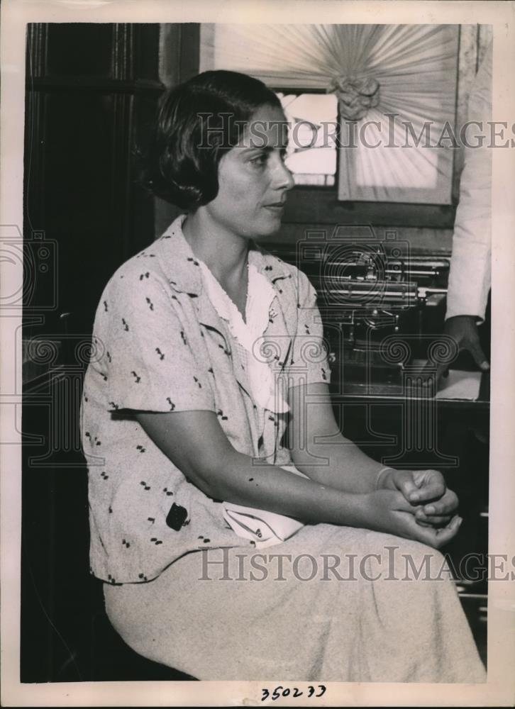 1936 Press Photo of Carmen Alfaya wife of known communist Rodolfo Chioldo - Historic Images