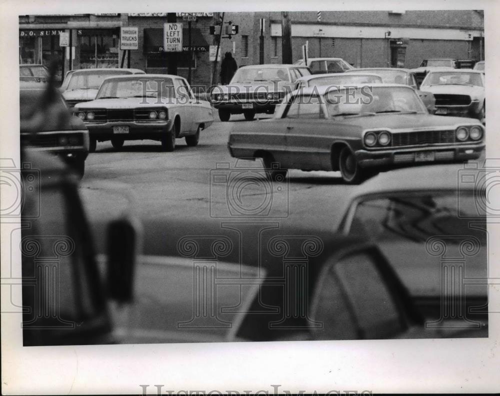 1970 Press Photo Intersection of Van Aker, Warrenville Center - Historic Images