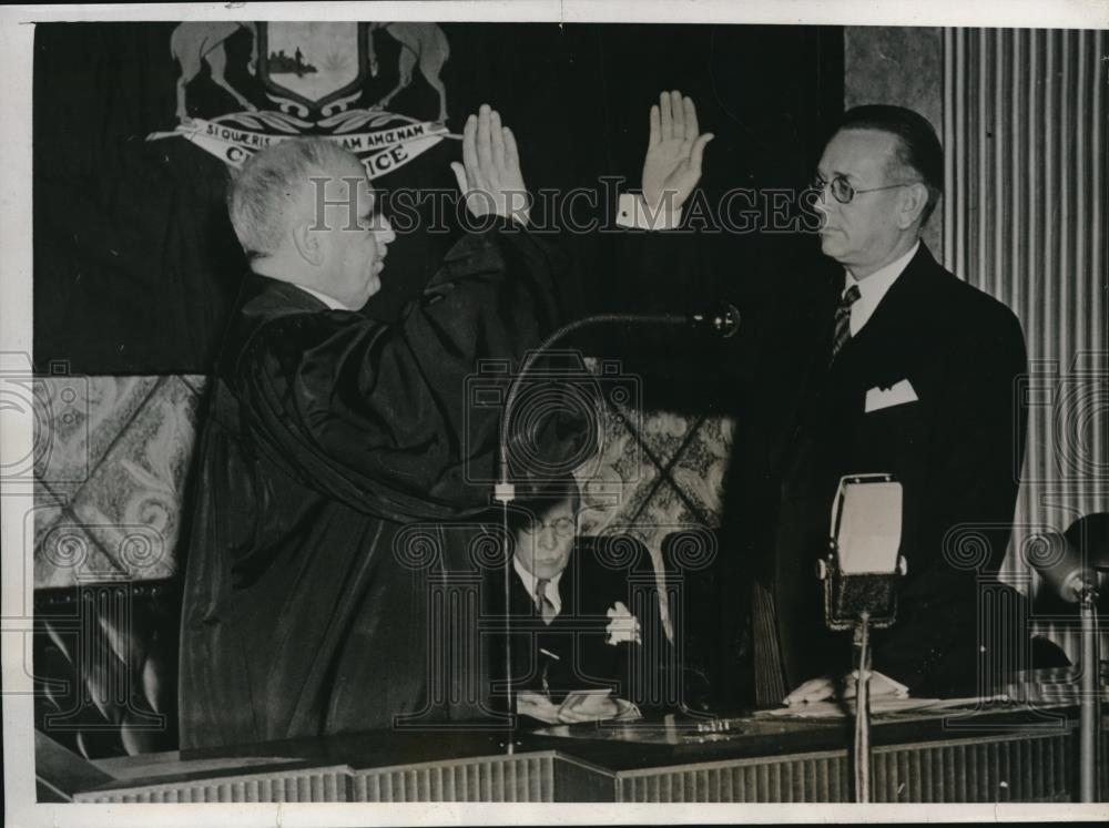 1939 Press Photo Lansing, Michigan Justice Henry M. Butzel of Michigan State - Historic Images