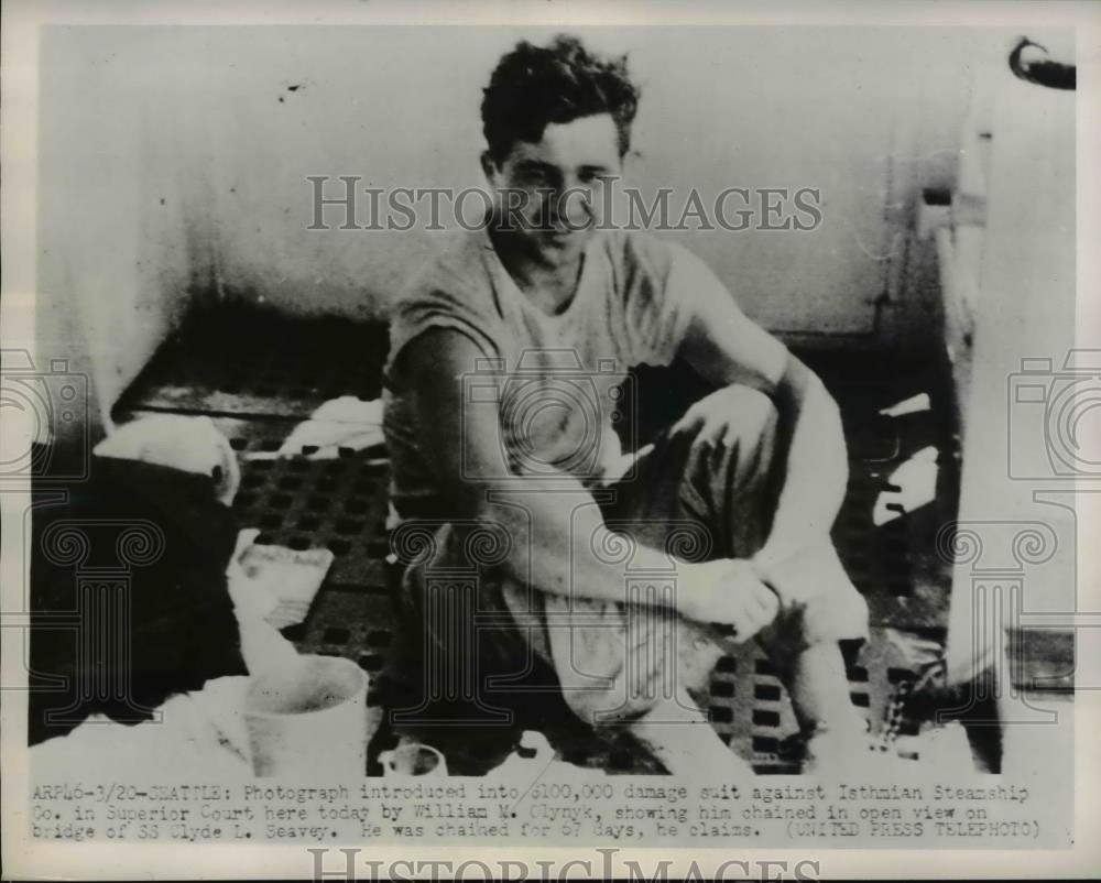 1952 Press Photo Seattle Photgraph introduced into $100,000 damage suit in - Historic Images