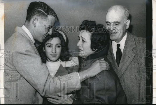 1960 Press Photo Peter Fekete With Ferin Fekete,Judith & Ferenc Fekete - Historic Images
