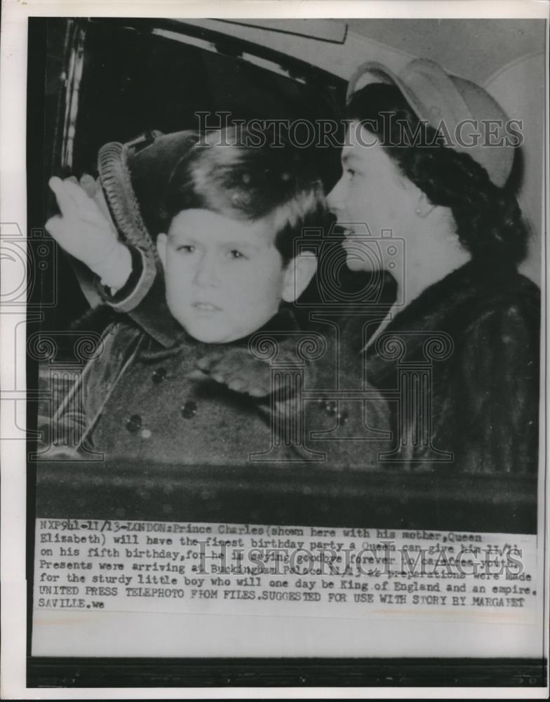 1953 Press Photo London Prince Charles Queen Elizabeth Birthday England - Historic Images