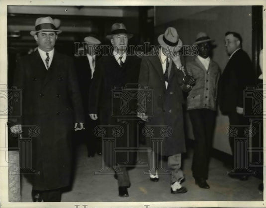 1936 Press Photo James J. O'Shea, accuses White Slaver brought to Federal Court - Historic Images
