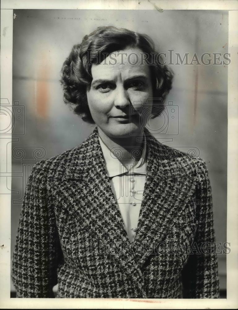 1937 Press Photo Marguerite Woodworth Dean of Women - Historic Images