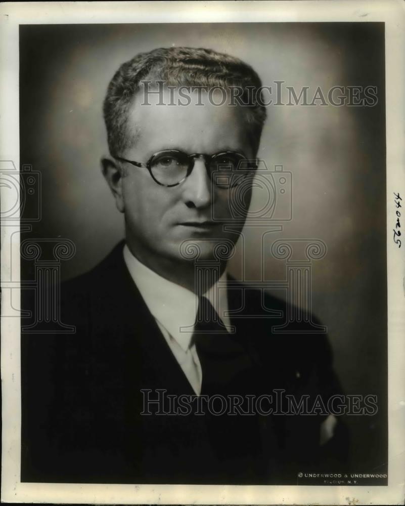 1940 Press Photo Theodore Wright, vice president in charge of engineering - Historic Images