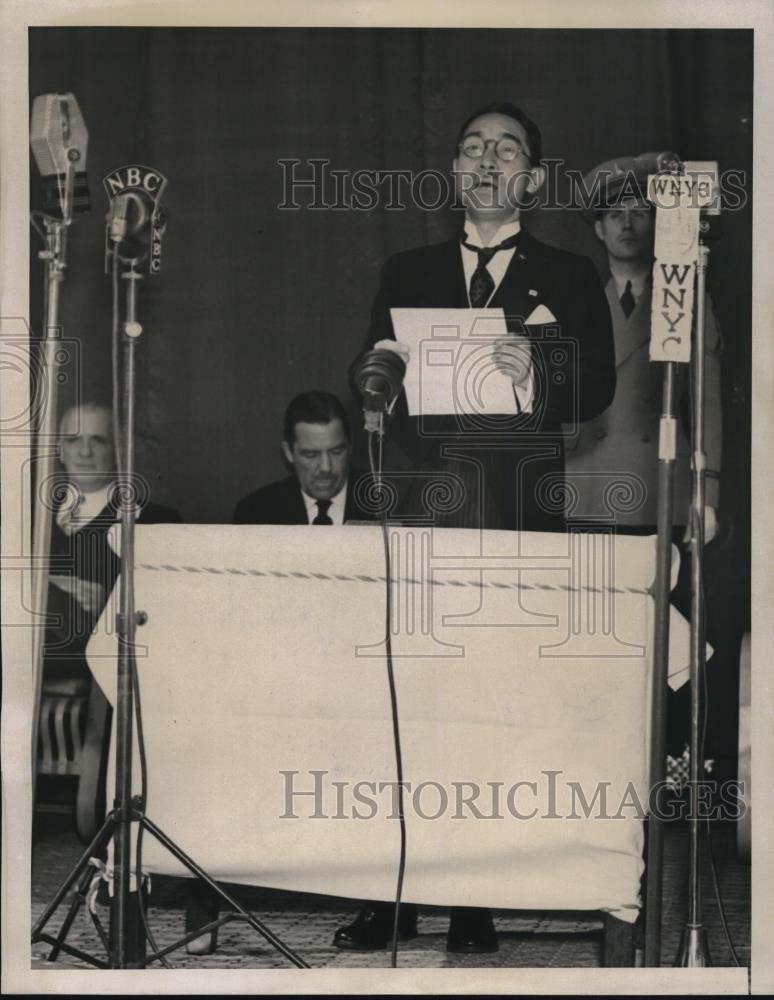 1939 Press Photo The Honorable Kaname Wakasugi, Commissioner General - Historic Images