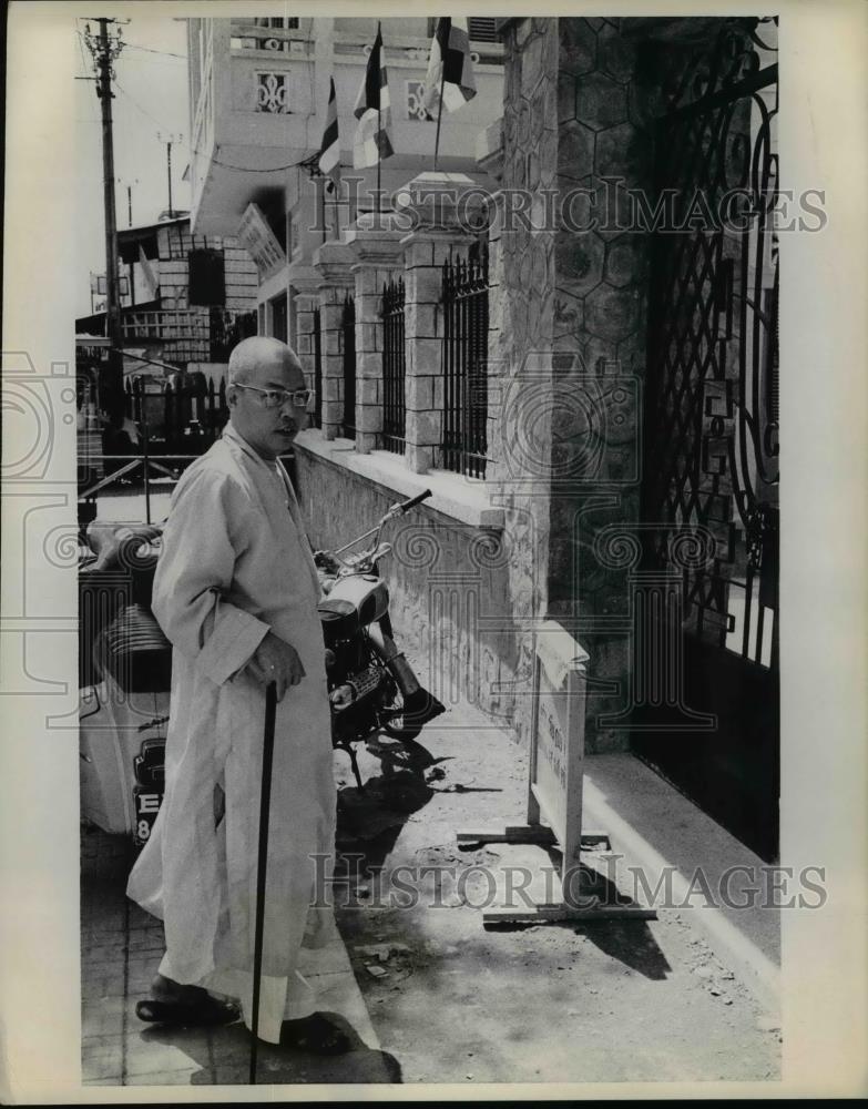 1969 Press Photo Thich Thien Minh, a Buddhist opposition leader - Historic Images