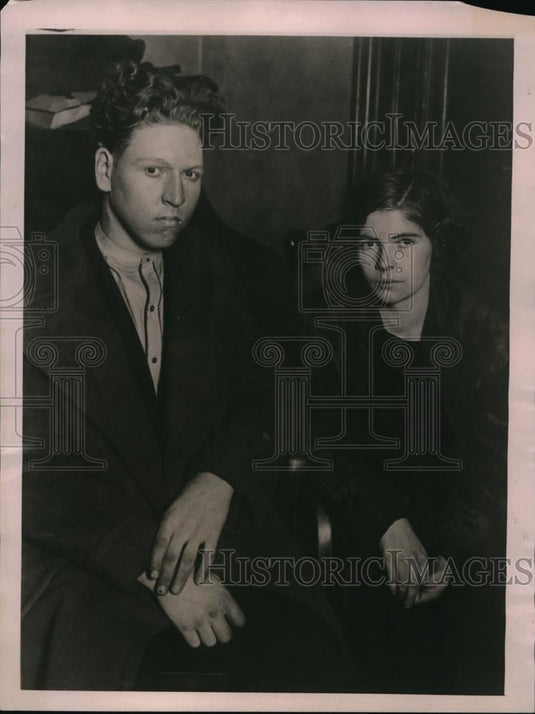 1923 Press Photo Winnie Knight taken by Chicago Police after gun battle - Historic Images