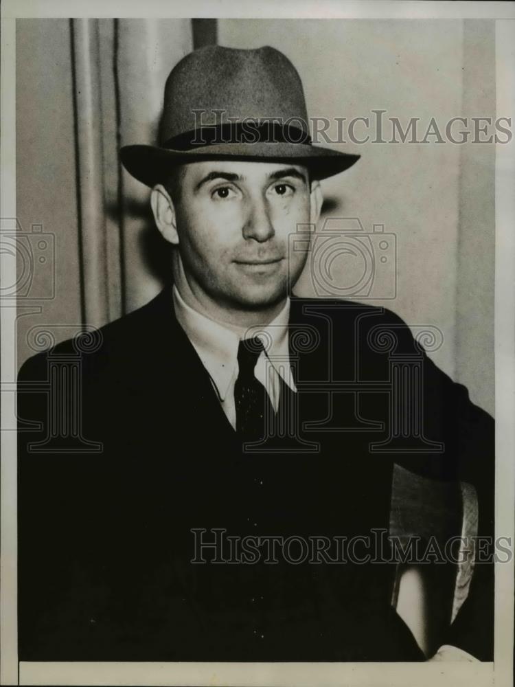 1937 Press Photo Mr. Kelly inquest for Fritz Mueller death - Historic Images