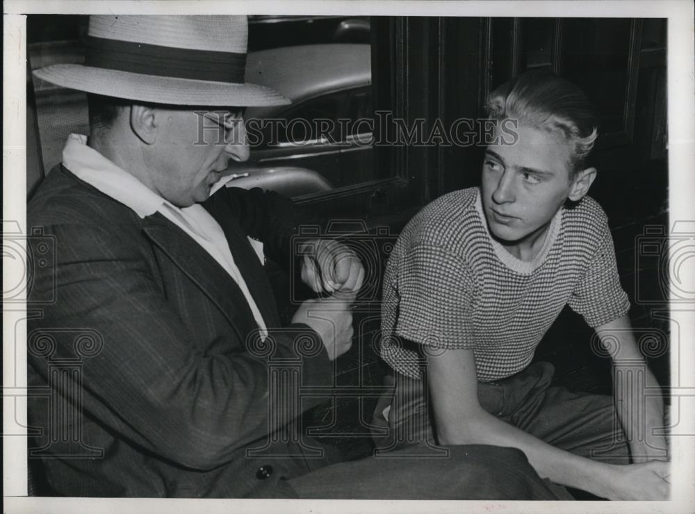 1946 Press Photo Chicago John Joseph Kardel 16 confesses murder to police - Historic Images