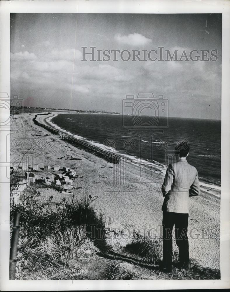 1947 Press Photo Coast Section at Dunwich - Historic Images