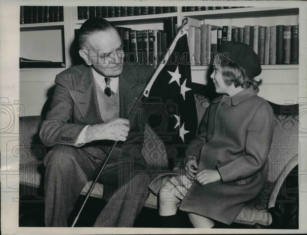 1948 Press Photo Little Rage Elliot, 6, youngest contributor to the - Historic Images