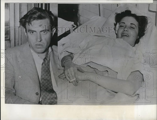 1941 Press Photo Morning battle in cemetery between police & Raymond Epperson - Historic Images