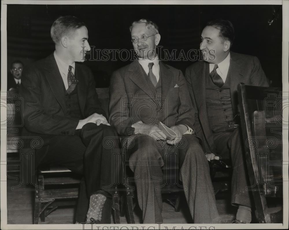 1938 Press Photo Dr Joe R Morrow, Medical Director of Bergan Co Hospitals, Prof. - Historic Images