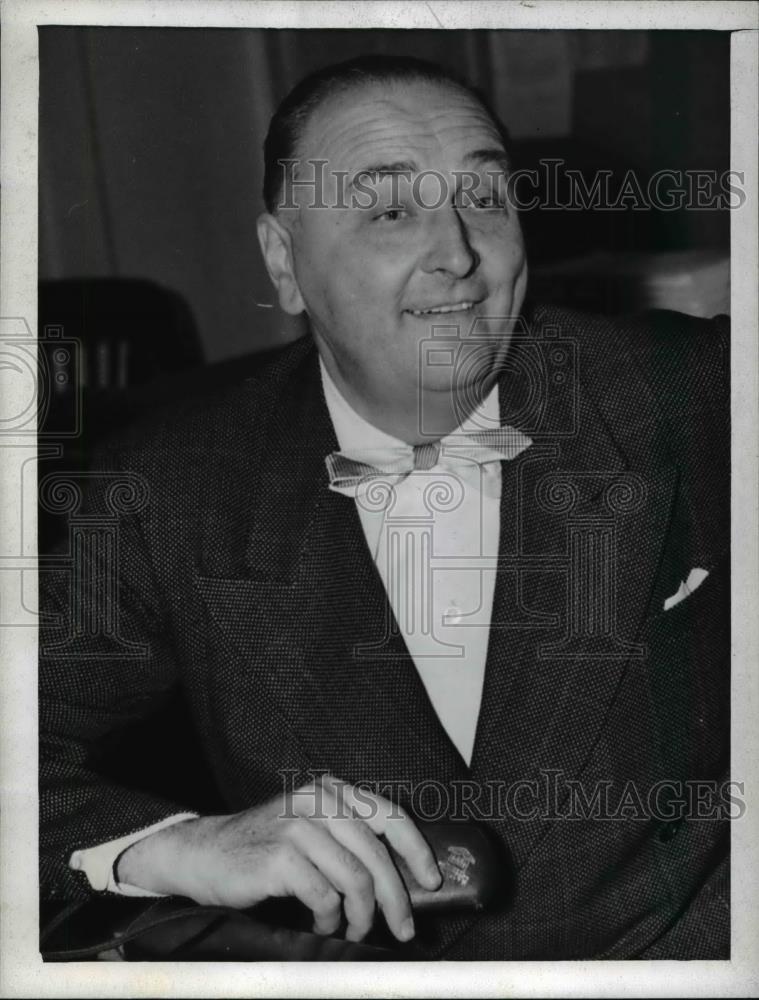 1942 Press Photo Edward F. Zap Charge of Bribery - Historic Images