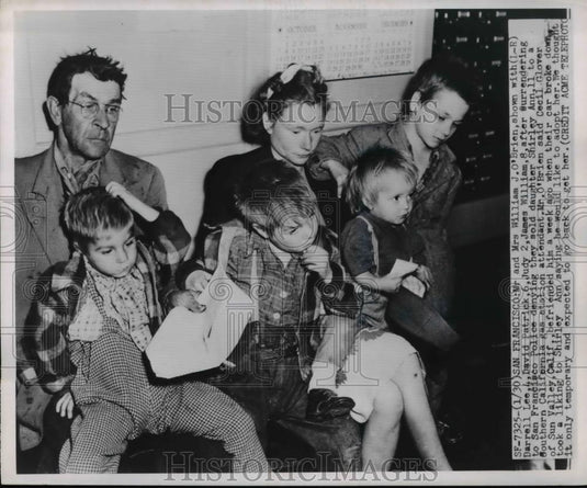 1951 Press Photo San Francisco Nr & Mrs Wiliam Obrien shown with Darrell lee, - Historic Images