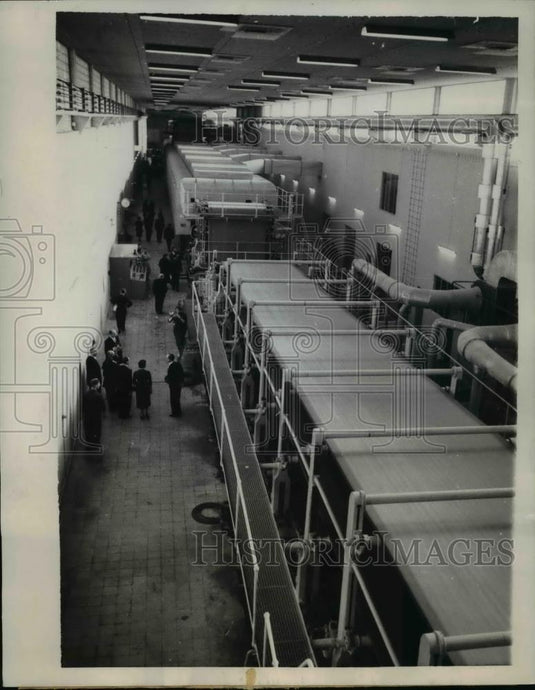 1957 Press Photo Europa Carton A.G., Europe's most up-to-date Paper Mill - Historic Images