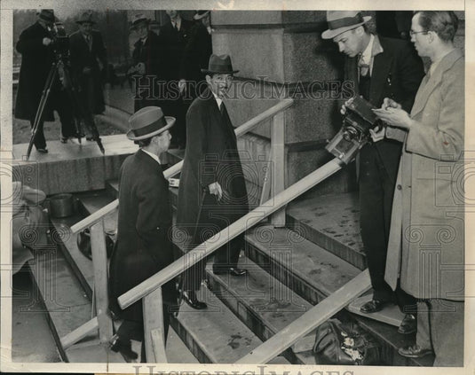 1934 Press Photo Hirosi Saito (R), Japanese Ambassador & Keinosuke Fuji - Historic Images