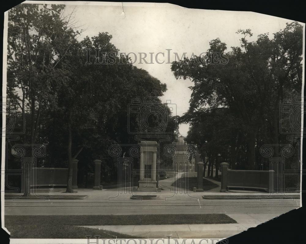 1923 Press Photo John Howard Payne Memorial at Union College - Historic Images