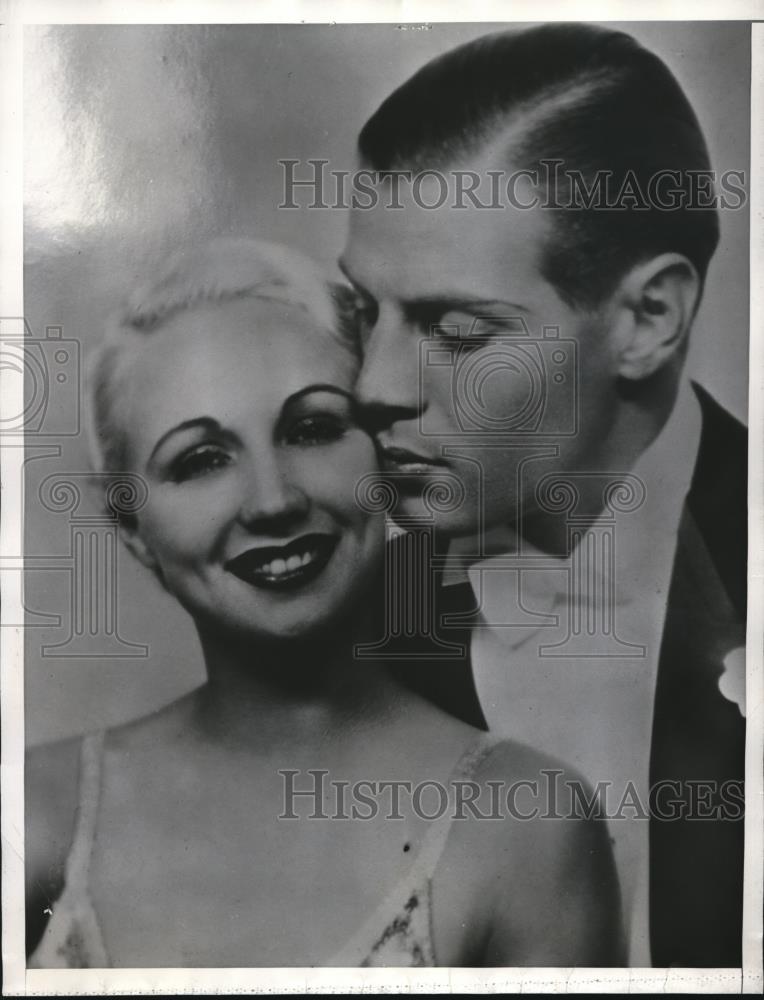 1935 Press Photo Gary Leon with Marcia Mace - Historic Images