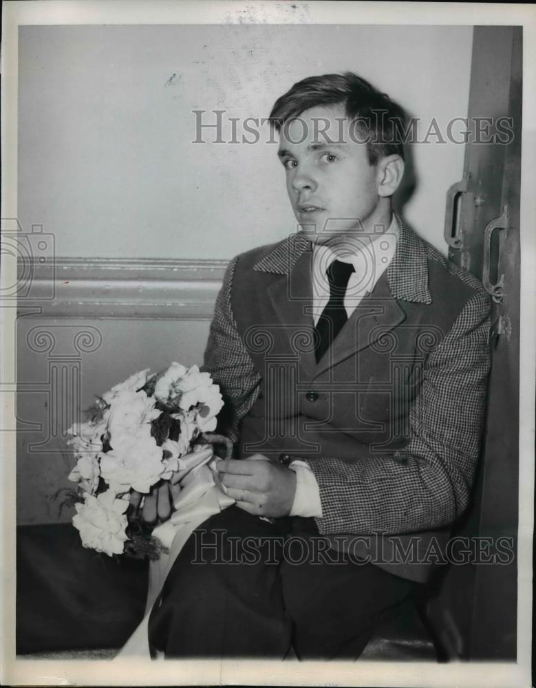 1950 Press Photo Luke O&#39;Conell Admitted Stealing $67 Wedding Gift, Chicago - Historic Images