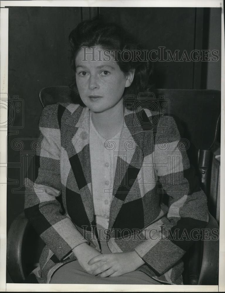 1941 Press Photo Ann Marie Hanssen,charges with murdering Two Children. - Historic Images