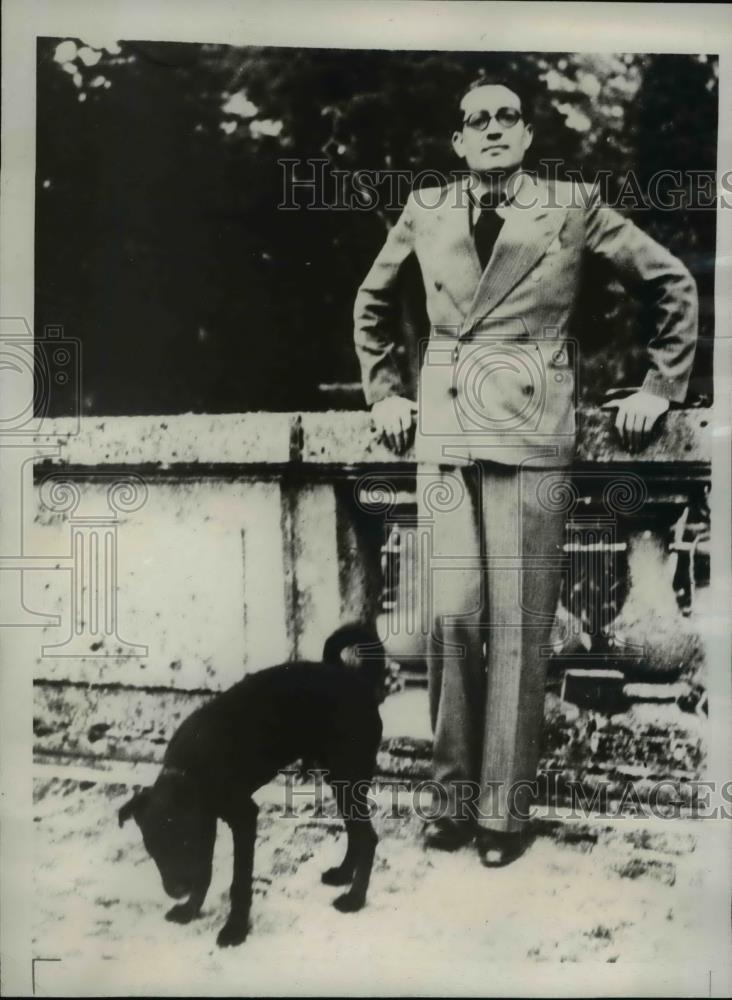 1938 Press Photo Robert Puireux arrested for murder - Historic Images