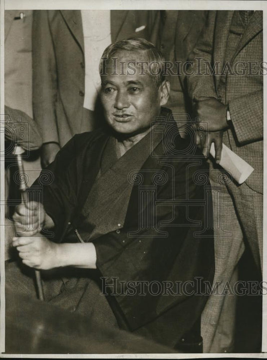 1932 Press Photo Count Ushida pres of S Manchurian Railway - Historic Images