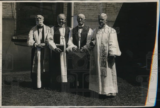 1936 Press Photo Rt Revs Lewis Burton, James Perry, Charles Woodcock & Clingman - Historic Images