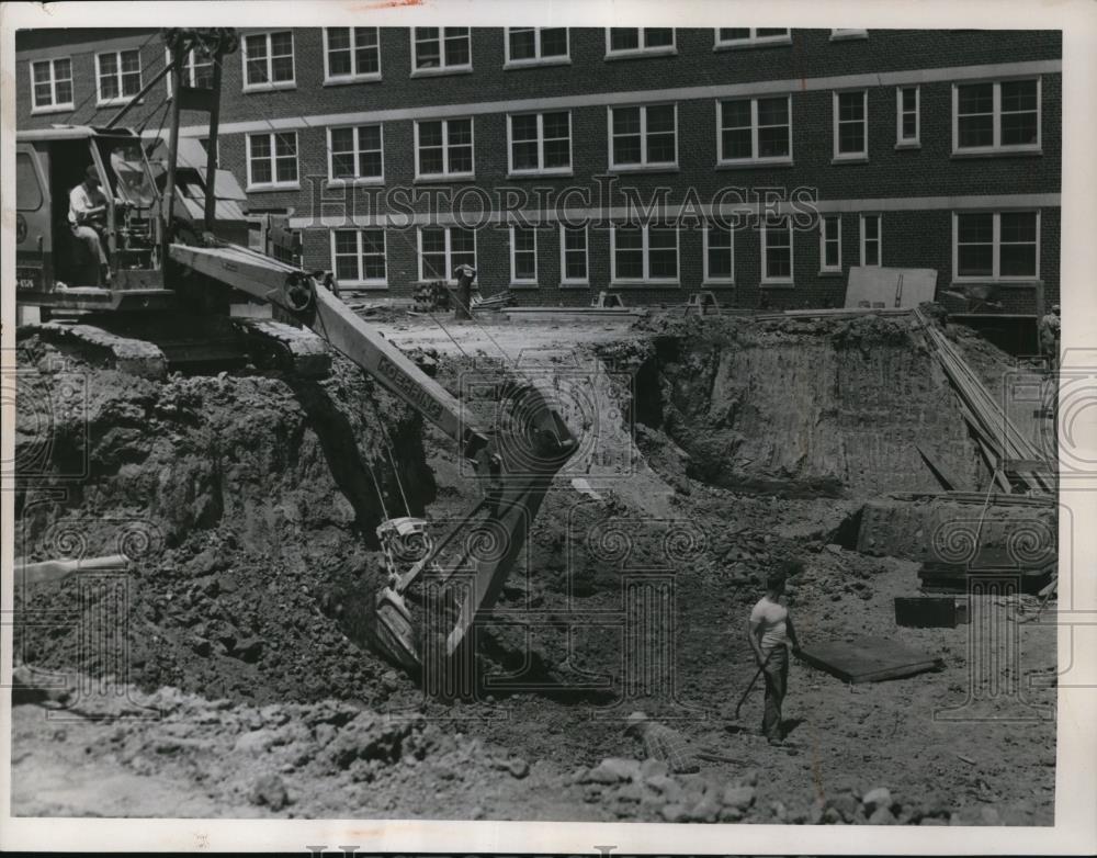 1957 Press Photo Berea Community Hospital at the Front St. Bangley Rd. site - Historic Images