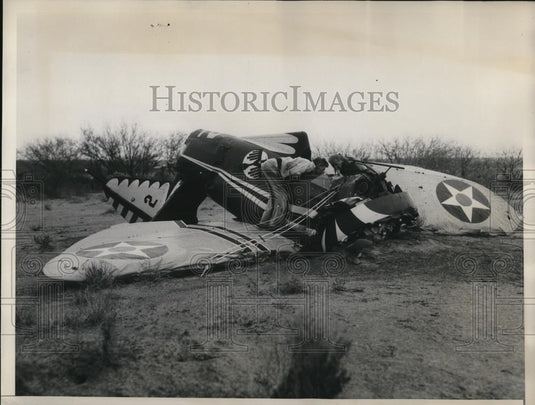 1935 Press Photo Casey Frank Cook attached to the 34th Pursuit Squadron at March - Historic Images