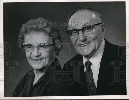 1967 Press Photo Golden anniversary of Mr & Mrs Edward Urbanek Sr Cleveland - Historic Images