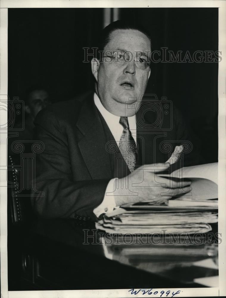 1934 Press Photo W.W. Howes, first assistant postmaster general of the U.S. - Historic Images