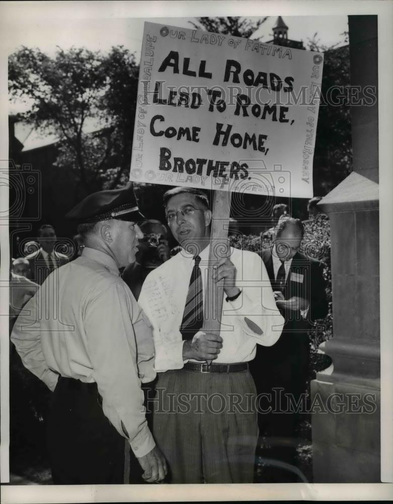 1954 Press Photo World Council of Churches, clergymen from throughout the world - Historic Images