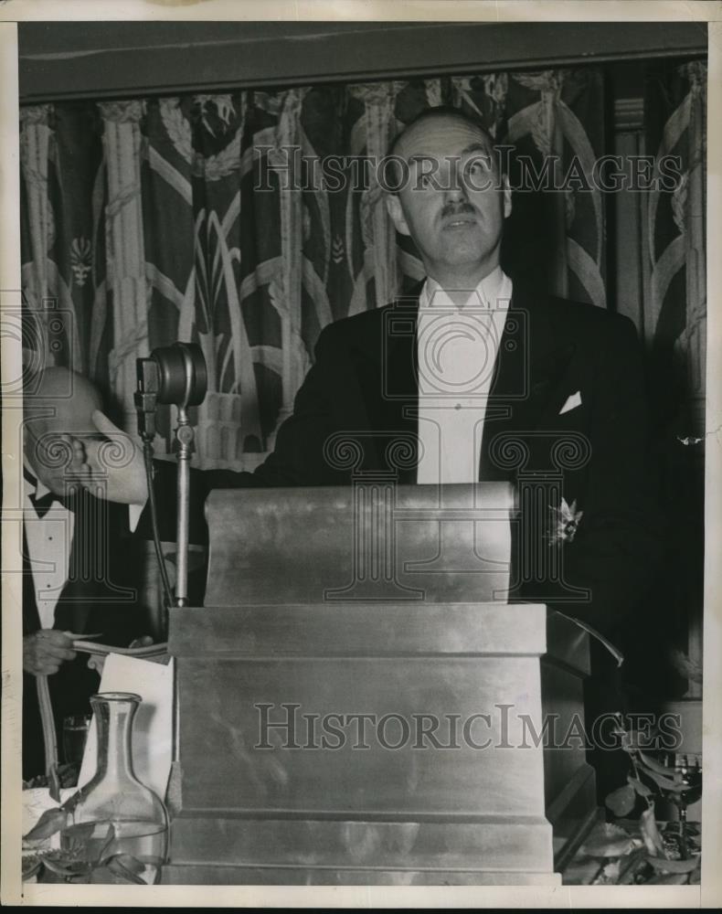 1938 Press Photo Van Zeeland Premier of Belgium - Historic Images