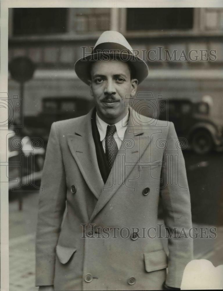 1933 Press Photo Dan Paste, of Castlewood Ave. - Historic Images