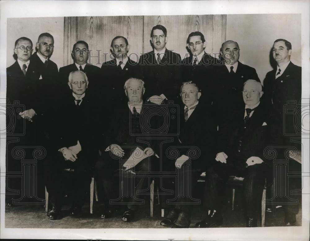 1935 Press Photo Members of the Committees of German Church - Historic Images