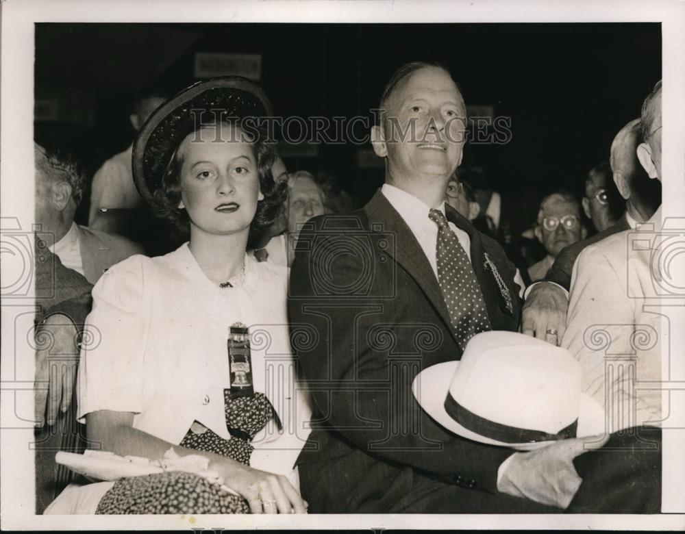 1936 Press Photo Sarah Hale and Qinfield Hale at Democratic National Convention - Historic Images