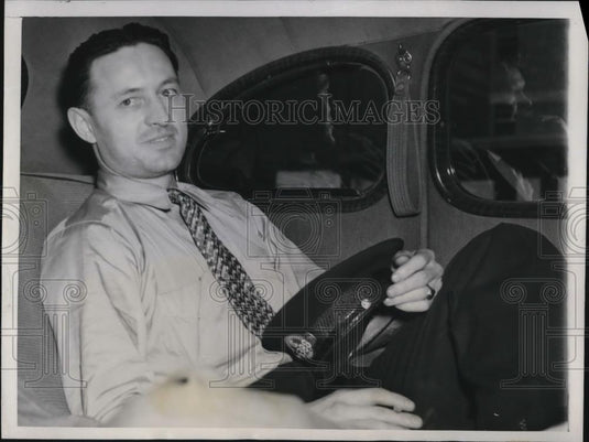 1939 Press Photo Edward Donovan questioned in death of friend Miss Rose Neary - Historic Images