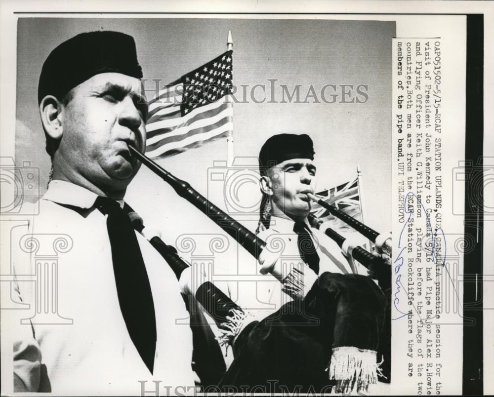 1961 Press Photo Practice Session for visit of John F. Kennedy - Historic Images